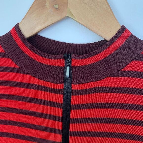 Topshop Unique Runway Collection Summer/Spring 2016 stripe knitted mini dress - Picture 8 of 13